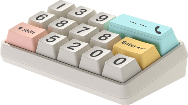 마카롱 주차번호판 기계식 키보드 번호판 연락처 전화번호 알림판, 1개, 마카롱- 랜덤