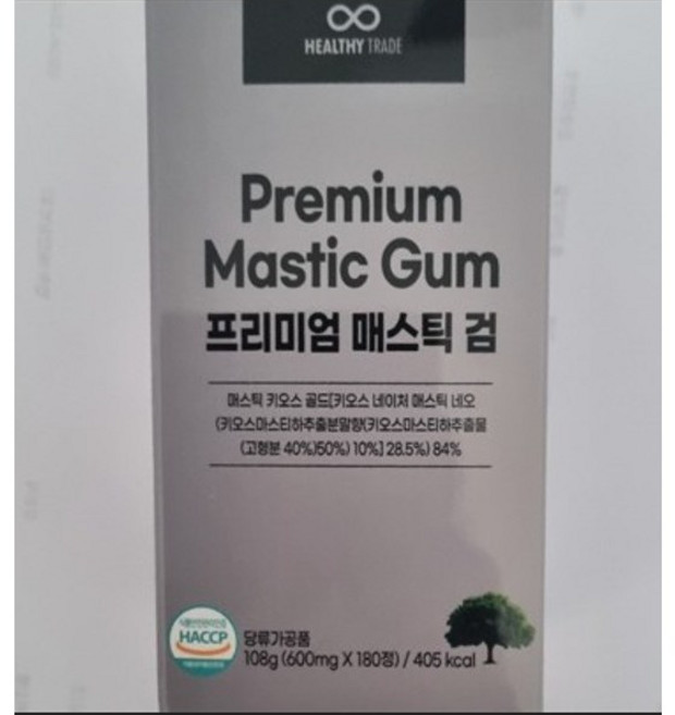 프리미엄 매스틱 검 (1박스 180정) 소화불량 위산역류 속쓰림 위불편함 장건강 혈당안정 혈관건강, 1개, 180정