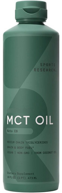 SPORTS RESEARCH 生酮辛酸MCT油, 473ml, 1瓶