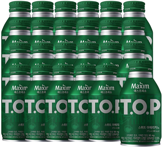 티오피 스위트 아메리카노, 275ml, 24개