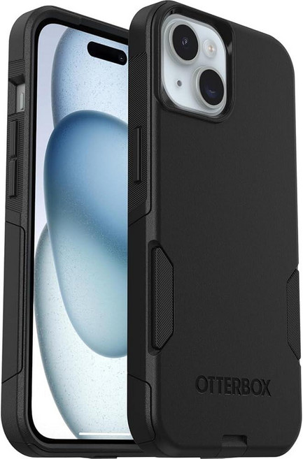 OtterBox 아이폰 17e & 아이폰 16e 커뮤터 시리즈 케이스 - 나이트 (블랙 & 옐로우) | 슬림하고 튼튼함 | 포켓 친화적 | 포트 보호 기능 | 비소매 포장