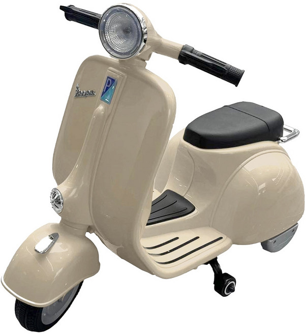 【UP101】復古偉士牌兒童電動機車 UBN-8821P, 米色, 1個