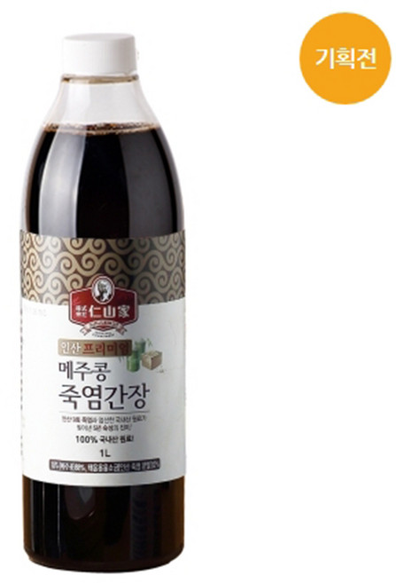 인산가 인산죽염 메주콩 죽염간장 1L병 한국 9회인산죽염 메주콩등, 1L, 1개