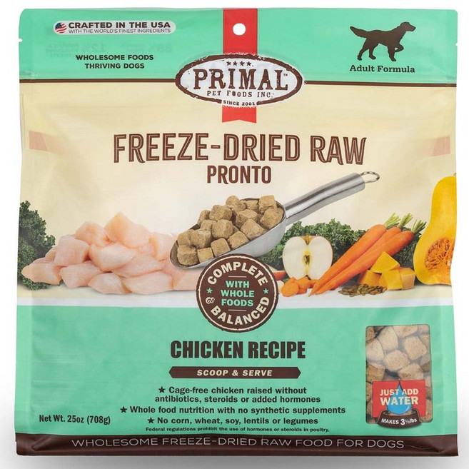프라이멀 동결건조사료 프론토 치킨 709g, 1개