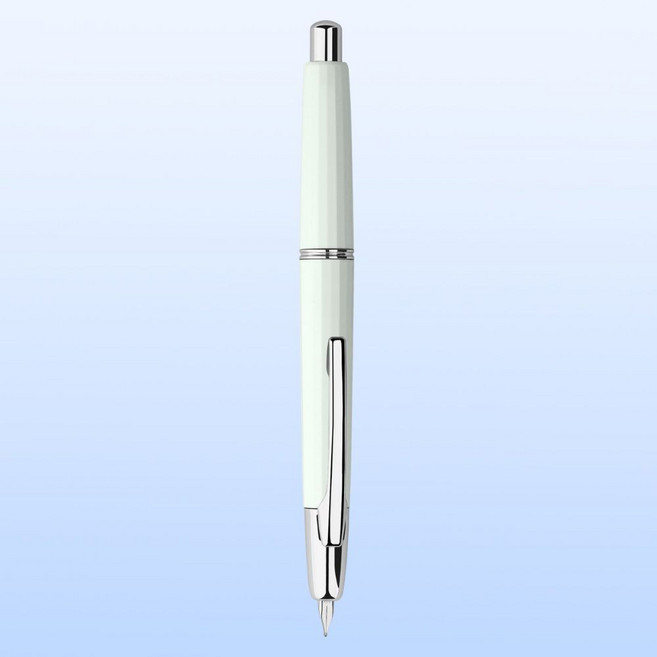 MAJOHN A2 캡리스 만년필 경량 중국 고급 노크식 ef촉 0.4mm 캘리 펜글씨, 옐로우(블랙클립)