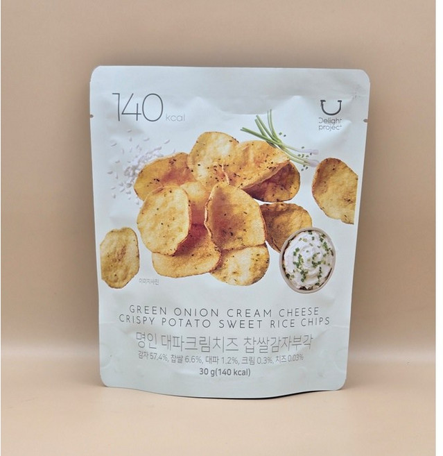 딜라이트 프로젝트 명인 찹쌀감자부각 대파크림치즈, 6개, 30g