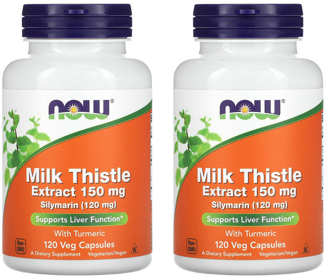 Now Foods Milk Thistle Extract 나우푸드 밀크씨슬 추출물 150mg 120베지 캡슐 2팩, 2개, 120정