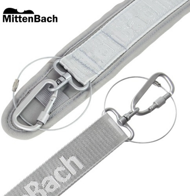 미텐바흐 악기 케이스 스트랩 그레이 MCS-02 바이올린 첼로 비올라 케이스 어깨끈 2개입 한쌍, 1개