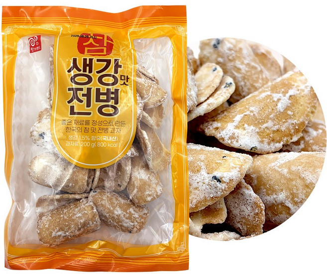 추억의 맛 전병과자 생강맛 전병, 1개, 200g