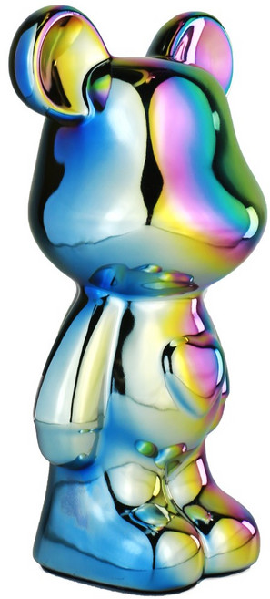 라푸유 세라믹 베어브릭 인테리어 장식품 곰돌이 피규어, 레인보우