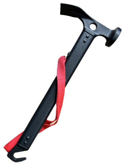 EMPIRE 캠핑 망치 가정용 망치 팩 다운 해머 경량 멀티툴, 1개, 캠핑 망치 블랙