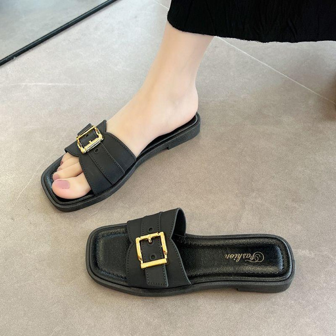 女士時尚一字涼拖鞋 羅馬風涼鞋