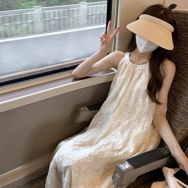 더블공주 고급 민소매 롱원피스 여름 바캉스 데일리룩