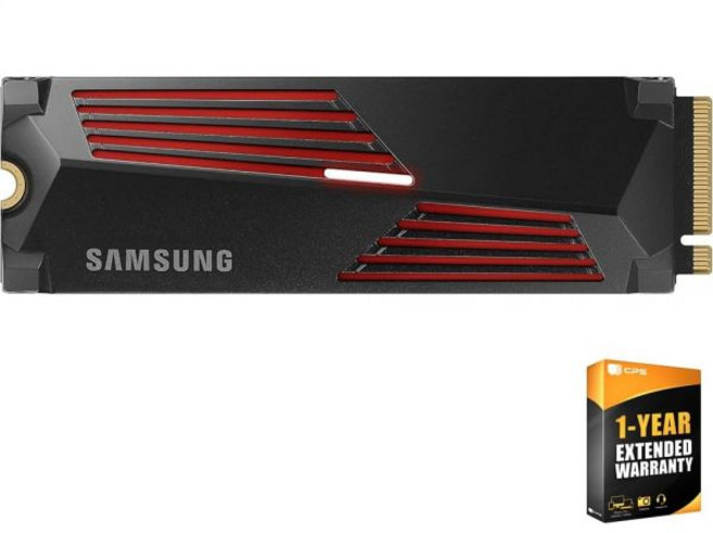 삼성 MZV9P4T0CW 990 PRO 히트싱크 PCIe 4.0 NVMe M.2 SSD 4TB 번들 1년 CPS 향상 보호 팩 포함, 삼성 MZV9P4T0CW 990 PRO 히트싱크 PCI