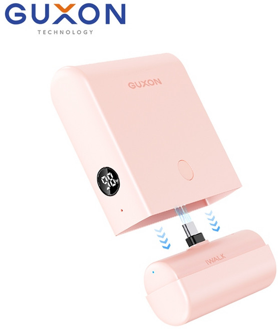 【iWALK】LINK 13500mAh 組合式行動電源 (有標示Wh/3C認證), 【Type-C款】粉色