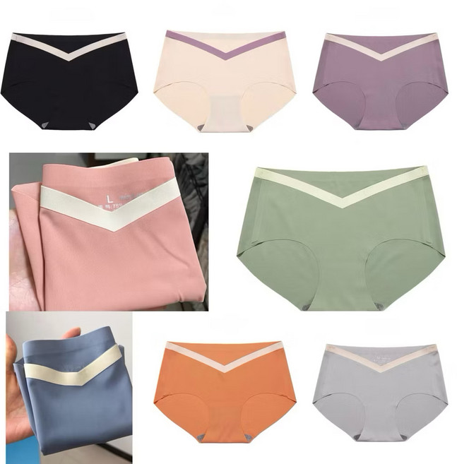 涼感低腰無痕孕婦內褲