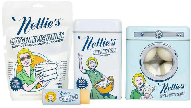 넬리스타터팩 양모볼 소다세제 표백제 얼룩스틱 4종세트, 800g, 1개