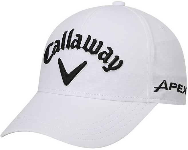 캘러웨이 2026 투어 어센틱 모자, 화이트블랙