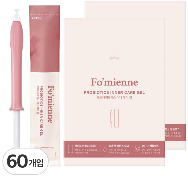포미엔느 프로바이오틱스 이너 케어젤 1.8g 30개입, 54g, 2개