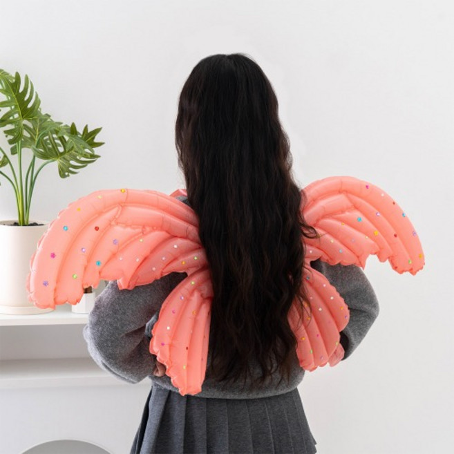 나비 날개 풍선 꾸미기 파티풍선날개 색상선택1, 1개, 보라