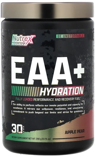뉴트렉스리서치 EAA 앤드 하이드레이션 애플 페어 390g 13.8oz, 1개 - 쿠팡