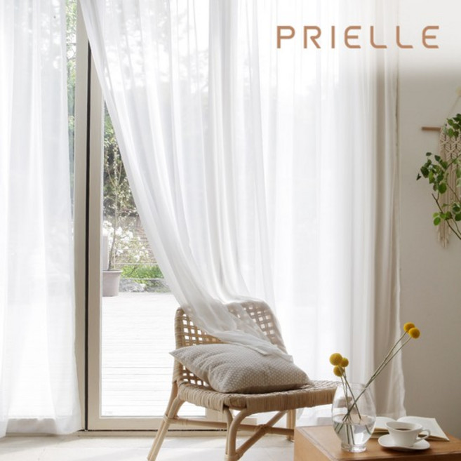 쁘리엘르 라이틀리 쉬폰 벨크로커튼 4size