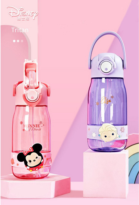 디즈니 캐릭터 미키 미니 유아물병 빨대컵 손잡이물통, 2.미니마우스