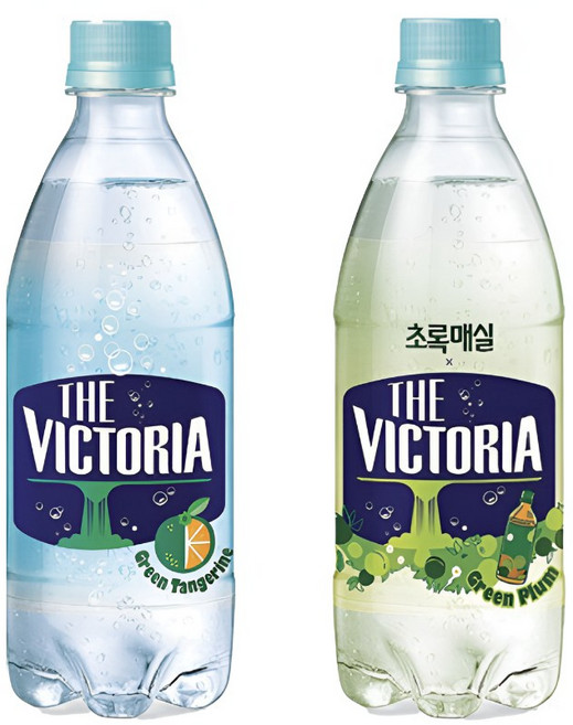빅토리아 탄산수 청귤+초록매실 500ml, 40개