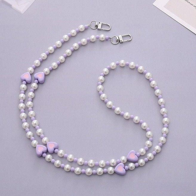 쿠로미 휴대용 선풍기 마이멜로디선풍기 포차코 어린이 소형 휴대 충전식 USB 탁상용 캠핑, 장식줄(라벤더)