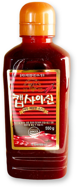 캡사이신 (레벤 아주매운맛소스 550g) 엽기떡볶이용 한식당 쭈꾸미볶음용, 12개, 550g