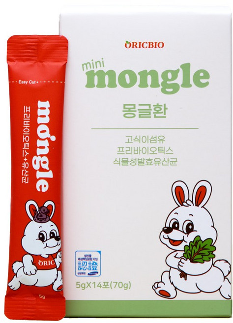 오릭바이오 몽글환 식이섬유 차전자피 14회분 70g, 1개