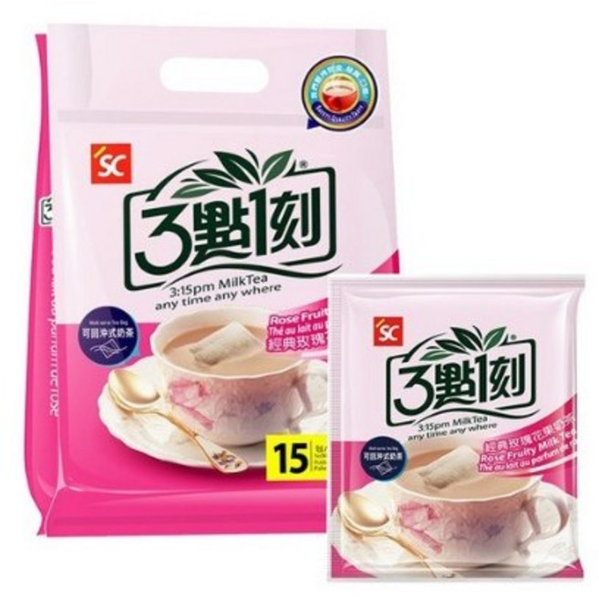 3시15분 로즈 밀크티 15입, 20g, 15개입, 1개