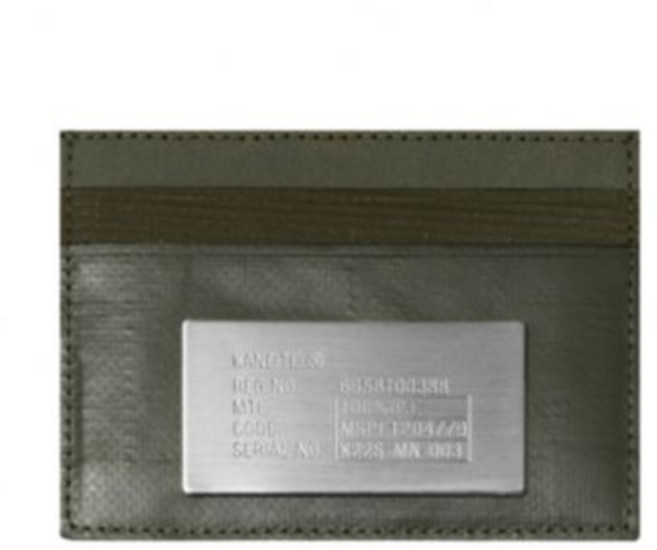 매장상품 KANEITEI 카네이테이 지갑 MOSAIC CARD WALLET (OLIVE DRAB) / UPCYCLED 307226