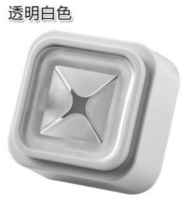 無痕毛巾塞 抹布夾 廚房浴室免打孔掛勾 方形收納架 透明白色, 1個, 【無痕貼抹布塞】透明白色