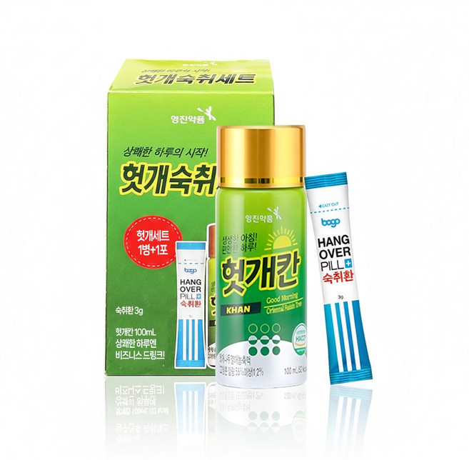 영진 헛개숙취세트 헛개칸 100ml + 숙취환 3g, 2세트
