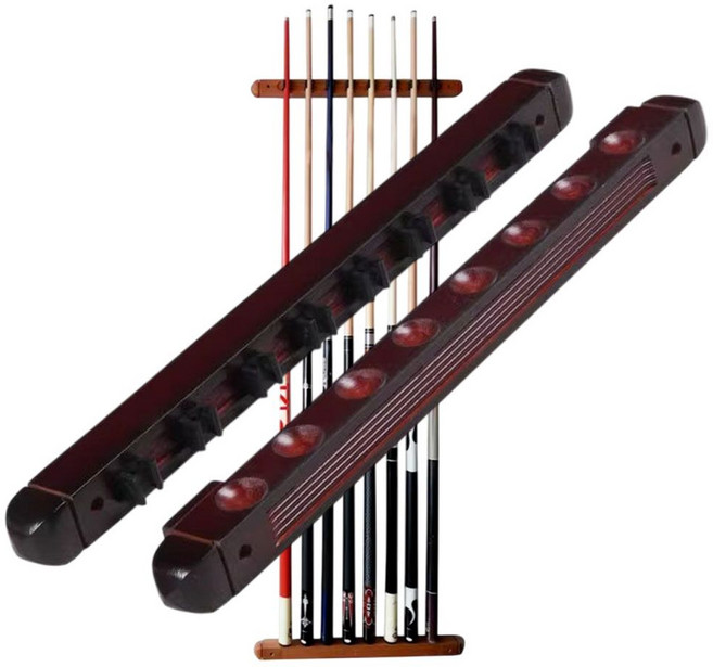 당구큐걸이 큐대 8개 거치 가능 원목 당구 큐 거치대 홀더 꽂이 보관 랙 용품, 1개