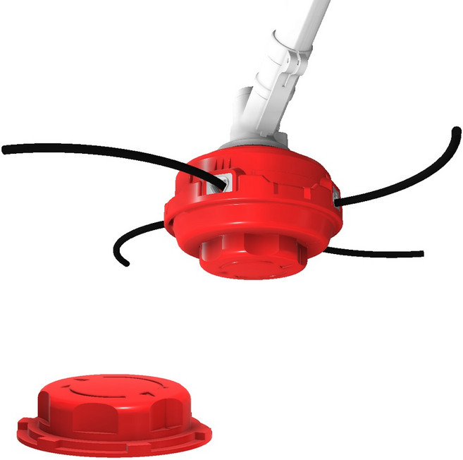 다까까 네 줄 자동 나일론 커터 + 버튼 세트, 1개