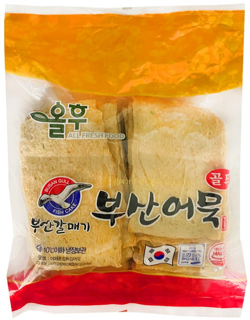 올후 부산어묵 갈매기 사각 2.2kg, 1개