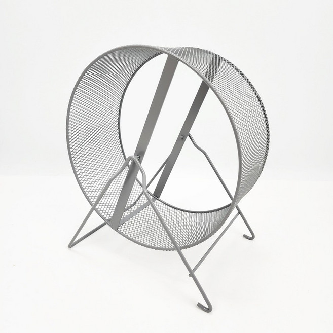 다양 지름 28cm 초대형 메탈 쳇바퀴 18#(윤활제 동봉) 고슴도치 데구 친칠라 소동물용품 반영구적, 1개, 그레이