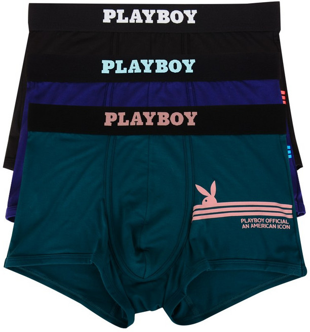 플레이보이 남성 남자 팬티 속옷 드로즈 PMD2106-3매