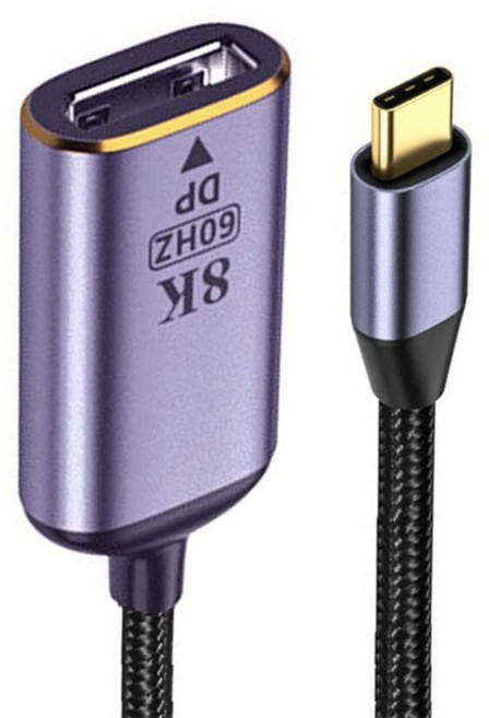 USB3.0 to HDMI 그래픽카드 노트북 변환젠더 태블릿 및 휴대폰 노트북용 NFHK USBC 타입 C VGA 케이블 모니터 어댑터 1080p 60Hz, USB-C to DP, 1개