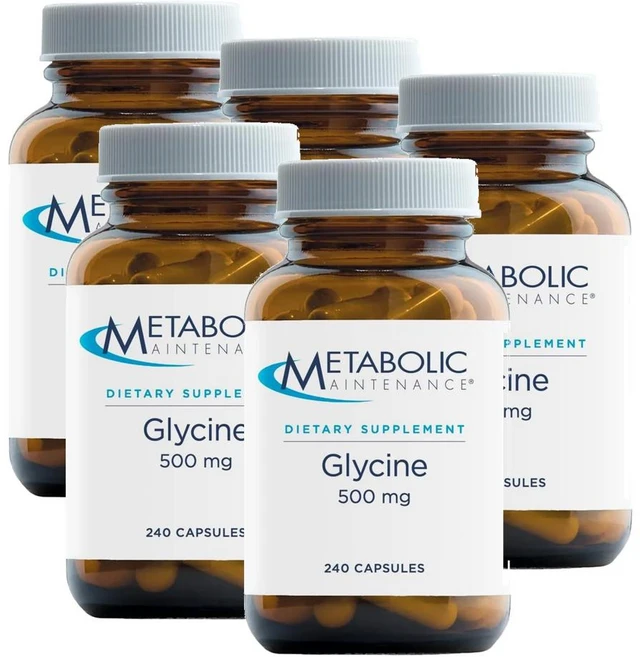 메타볼릭 글리신 500mg 아미노산 캡슐 Metabolic Maintenance Glycine, 240정, 5개 - 쿠팡