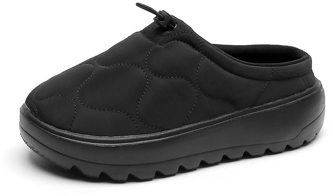 페이퍼플레인 겨울슈즈 여자 패딩신발 발편한 슬리퍼 털 방한화 뮬 PP1610