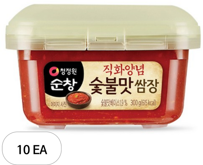청정원 순창 숯불맛 쌈장, 300g, 10개