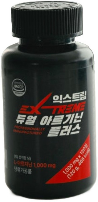 익스트림 듀얼 아르기닌 플러스 120g, 120정, 1개