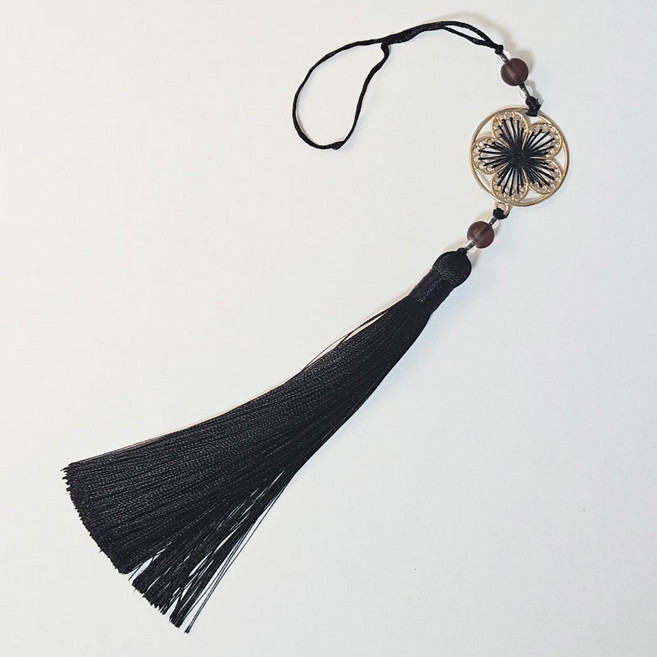 반야연 전통 노리개 키링 메탈 무궁화 문양 한복 장식 열쇠고리