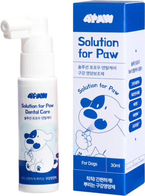 솔루션 포포우 덴탈케어 강아지 구강영양제, 1개, 30ml