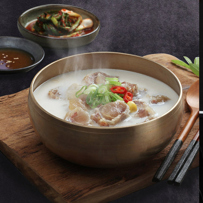 더기픈 사골 도가니탕 진한 한우사골육수, 2개, 500g