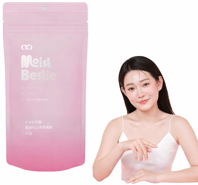 Moist Bestie 水水私密錠 2代 蔓越莓鳳梨口味, 1件, 水水私密錠二代1包, 60g
