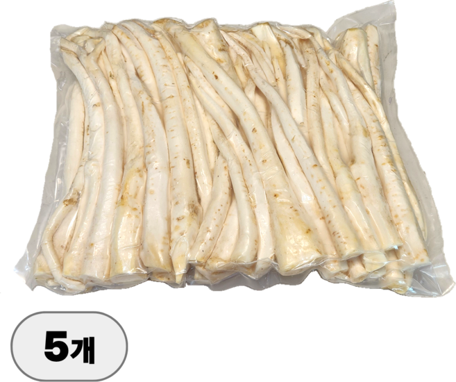 중국산 수입 깐도라지, 통도라지 2kg, 5개